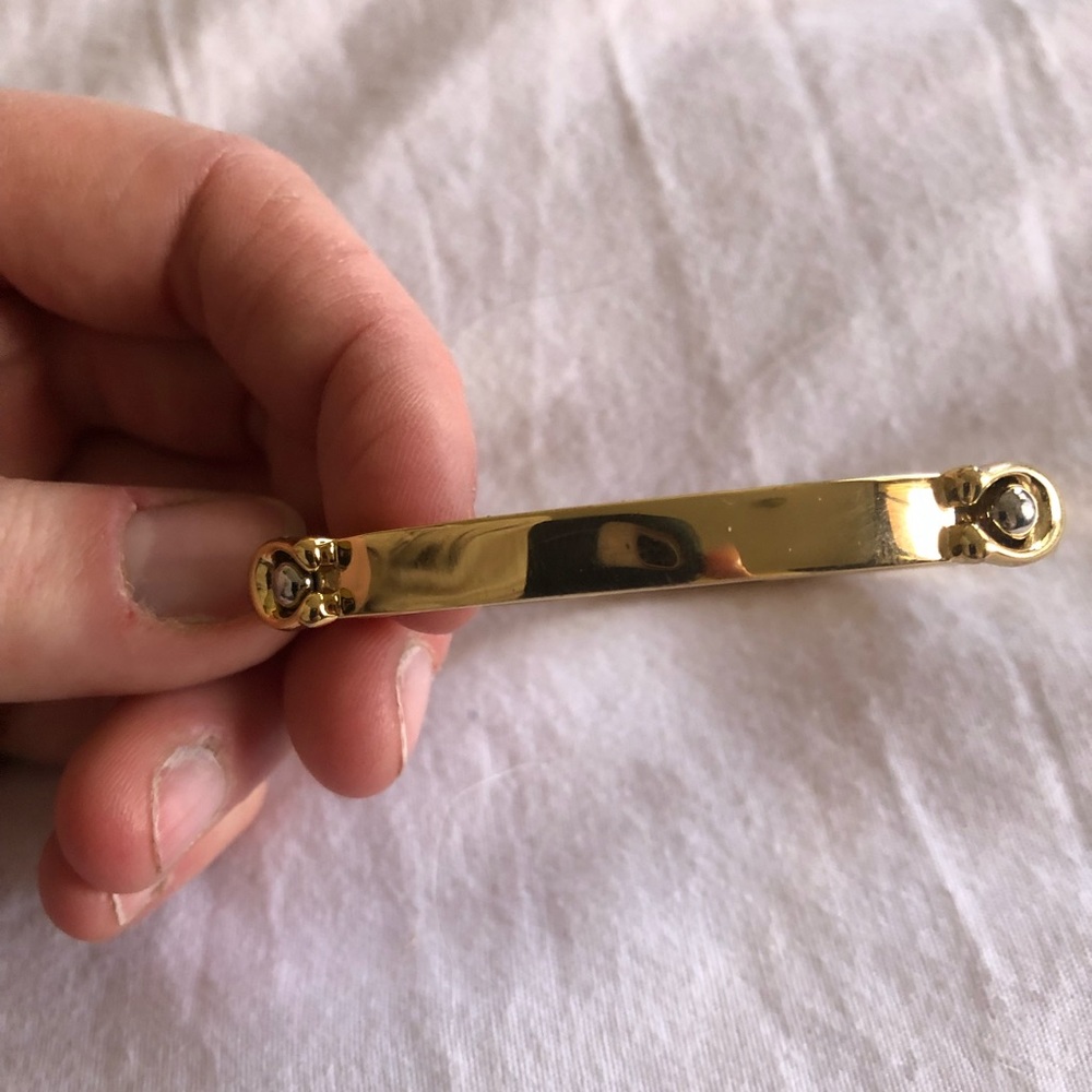 Coach gold bangle bracelet